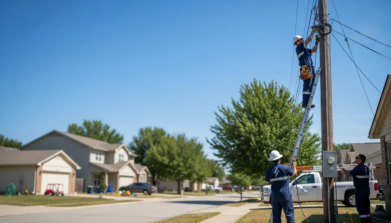 Residential electrician providing installation services in Carversville, PA
